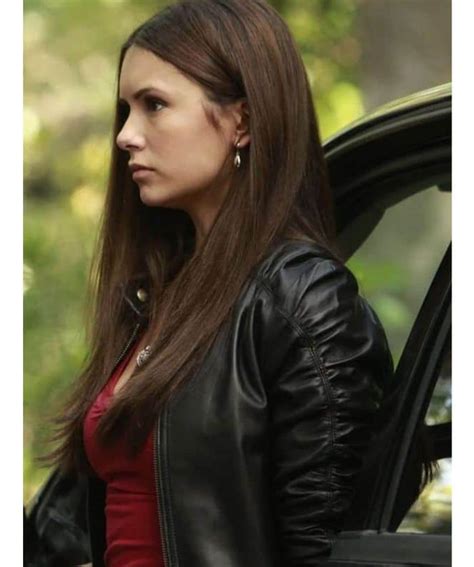 The Vampire Diaries Elena Gilbert Leather Jacket - USA Leather Factory