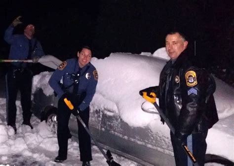 Barnegat Police Officers Shovel Elderly Womans Driveway After Monster