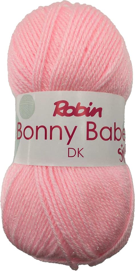 Robin Babe Sparkle DK Yarn 100g 5601 Pink Amazon Co Uk Home Kitchen