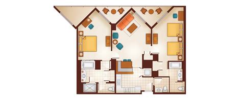 Aulani Two Bedroom Villa Floor Plan - floorplans.click