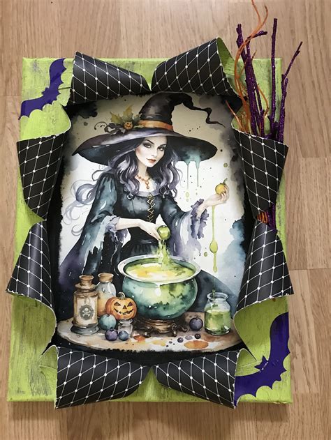 Pin By Linda Dipoalo On Craft Ideas In Halloween Canvas Canvas