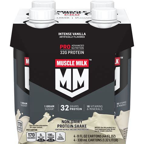 Muscle Milk Pro Advanced Nutrition Intense Vanilla Artificially