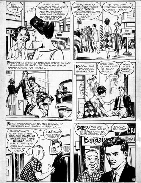 Pinoy Komiks Short Story Page Of Comic Art In