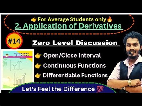 Lec Application Of Derivatives Basic Requirements For Rolle S