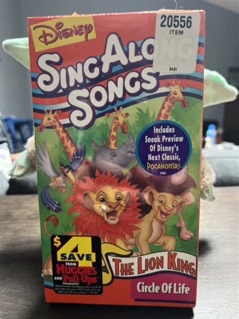 DISNEY SING ALONG Songs Le Roi Lion Cercle Of Life VHS 1994 EUR