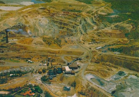 aerial view showing  gold  copper  mount morgan queensland