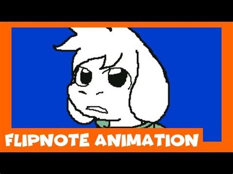 Ne Pleur Pas Asriel Animation Flipnote Fond Bleu YouTube