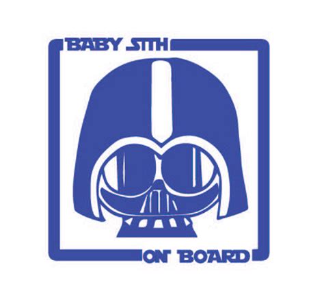 Sticker Baby Sith On Board Bizzarestickers