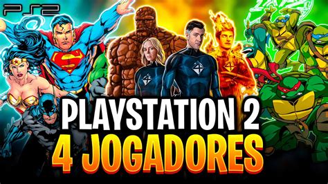 TOP 20 JOGOS De 4 JOGADORES Para PLAYSTATION 2 PS2 COOP LOCAL E TELA