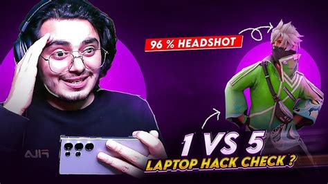 Laptop Player Hack Check 💻 Impossible 1 Vs 5 Clutch 🔥 96 Headshot