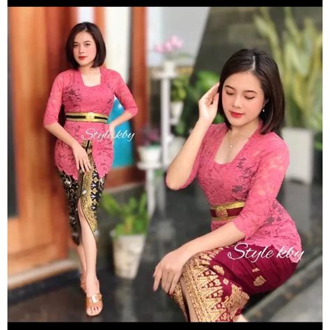 Jual Kebaya Brokat Sofia Strait Atasan Kebaya Strait Kebaya Bali