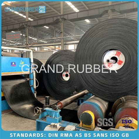 Chemical Resistant Steel Cord Rubber Conveyor Belt With Heavy Duty For