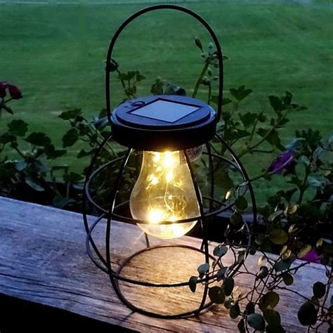 Led Solar Tischlampe Garten Lampe Balkon Tisch Leuchte Laterne H Nge