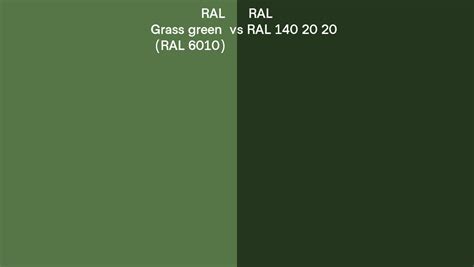 Ral Grass Green Vs Ral 140 20 20 Side By Side Comparison