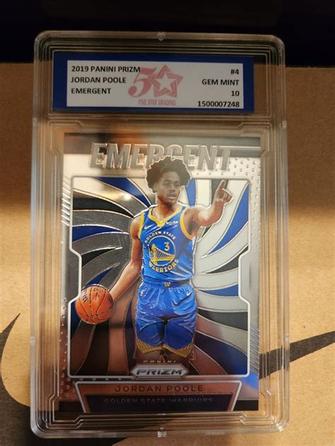 2019 20 Panini Prizm Emergent 4 Jordan Poole RC For Sale Online EBay