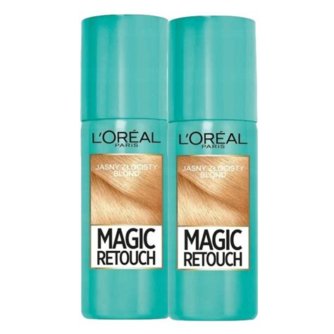 Zestaw 2x Loreal Magic Retouch spray na odrosty jasny złocisty blond