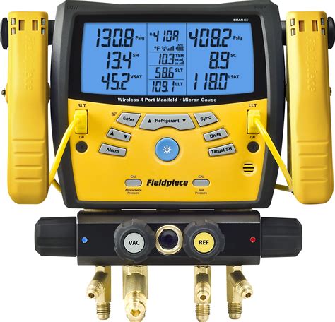 Fieldpiece SMAN460 Wireless 4 Port Digital Manifold W Micron Gauge