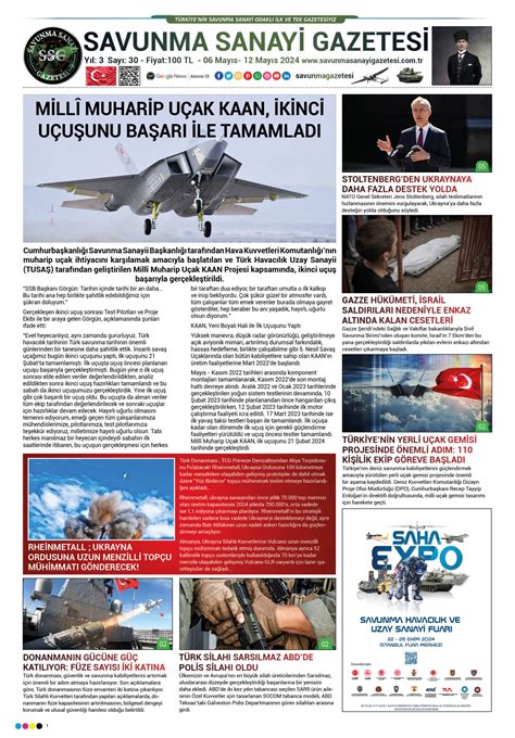 SAVUNMA SANAYİ GAZETESİ 28 SAYI SAVUNMA GAZETESİ DEFENCE NEWSPAPER