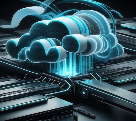 Premium Photo Cloud Computing Technology Concept Generative