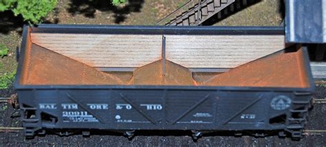 Rail Scale Models: War Emergency Hopper Interior Wood Siding ~ HO scale