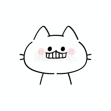 Free Vectors | Illustration of a cat smiling with its teeth showing