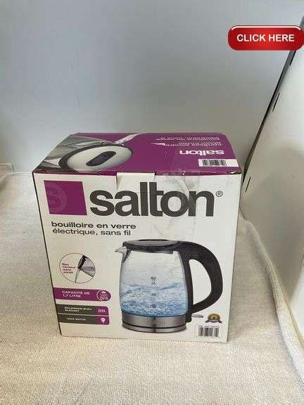 Salton electric kettle - Rideau Auctions