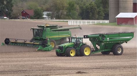 Soybean Harvest John Deere Sts October Southern Wi