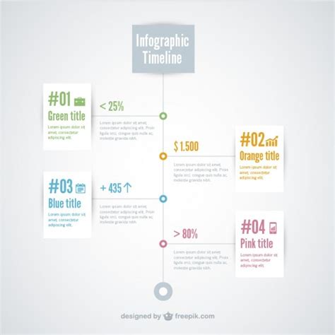 Free Vector | Infographic timeline template