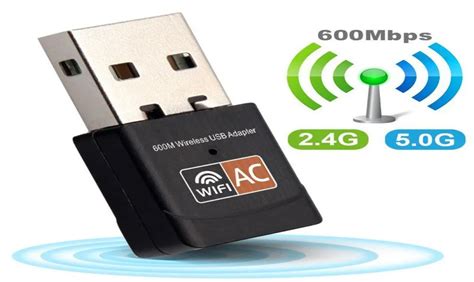 Wireless USB WiFi Adapter 600Mbps Wi Fi Dongle PC Network Card Dual