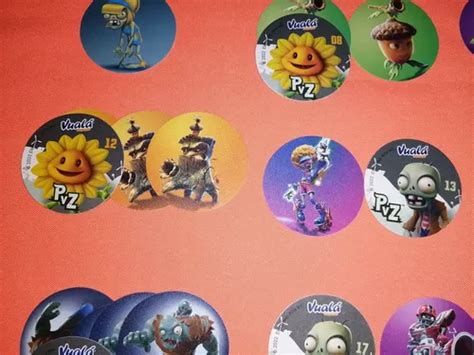 Tazos De Plantas Vs Zombies Vuala Sorpresa A Escoger En Venta En