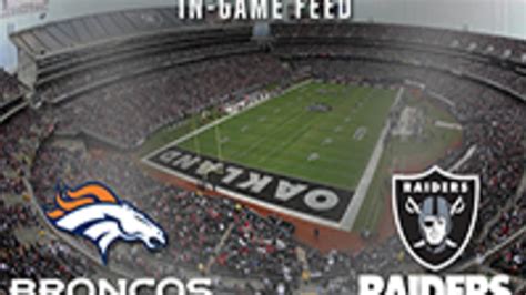 In-Game Feed: Oakland Raiders Beat Denver Broncos 30-20 On Sunday Night ...