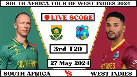 West Indies Vs South Africa Live 3rd T20 Wi Vs Sa Live South Africa