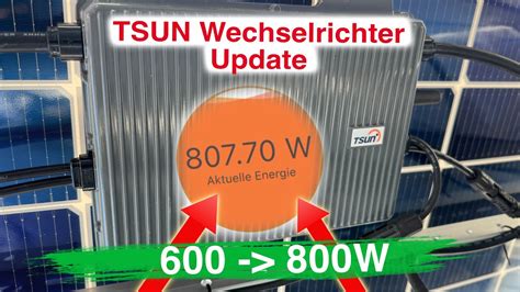 Nicht Verpassen Balkonkraftwerk Tsun Wechselrichter Update Von Auf