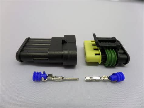 4 Way 1 5mm Series Superseal Weatherproof Wiring Connector