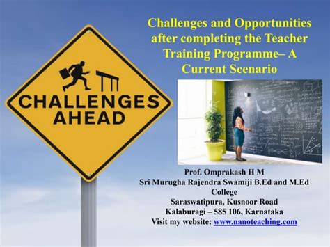 Teacher Training Challenges and Opportunities | PPT