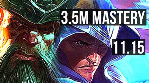 GANGPLANK Vs TALON MID 3 5M Mastery 1500 Games 5 1 2 EUW