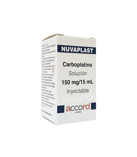 NUVAPLAST Carboplatino 150 mg 15 mL Solución Kalan Farmacia