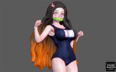 NEZUKO SWIM SUIT 3D PRINT MODEL by figure-master on DeviantArt