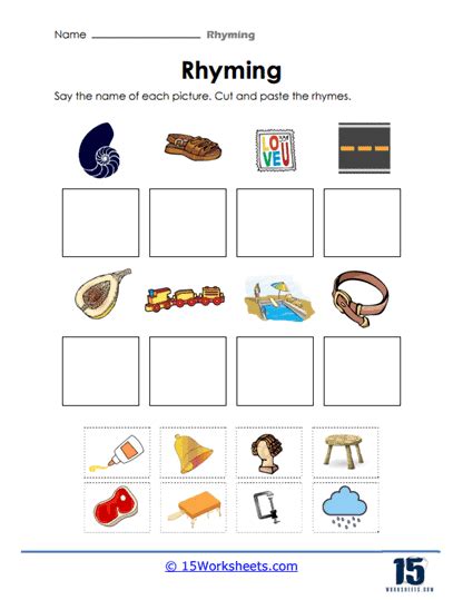 Rhyming Worksheets - 15 Worksheets.com