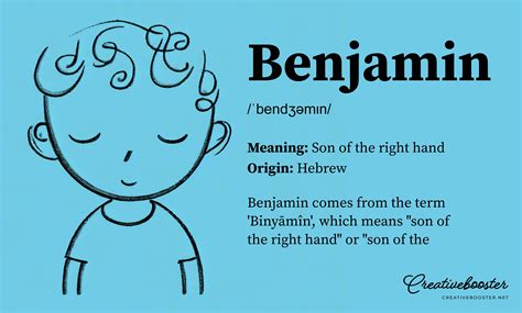 benjamin baby  meaning origin  popularity creativebooster
