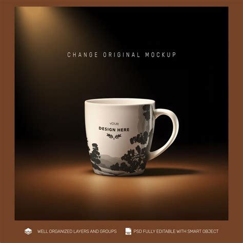 Premium PSD | Free psd mockup white mug