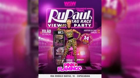 Pink Flamingo Rupaul S Drag Race Viewing Party Sexta De Abril