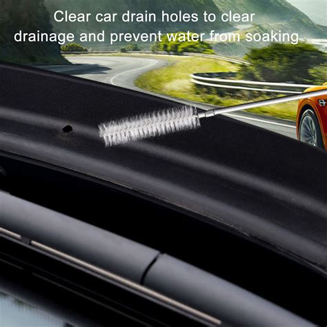 Car Drain Dredge Sunroof Cleaning Scrub Flexible Brush Hose Pipe