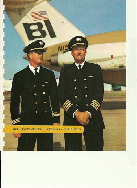 In Braniff International Introduced A New Look Here Are The Pilot