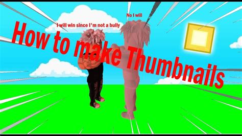 How To Make Roblox Thumbnails Easy Method Youtube