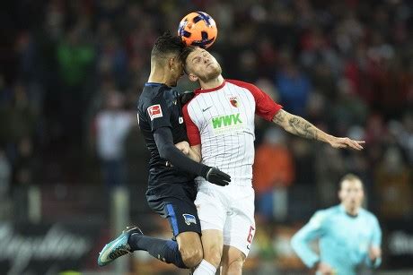 FC Augsburg Vs Hertha BSC Berlin Germany 10 Dec 2017 Stock Pictures