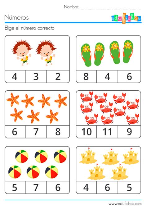 Fichas De Números Para Imprimir Descargar Gratis Actividades Pdf