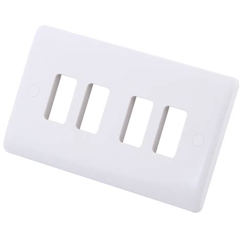 Gang Module Face Plate White M Electrical