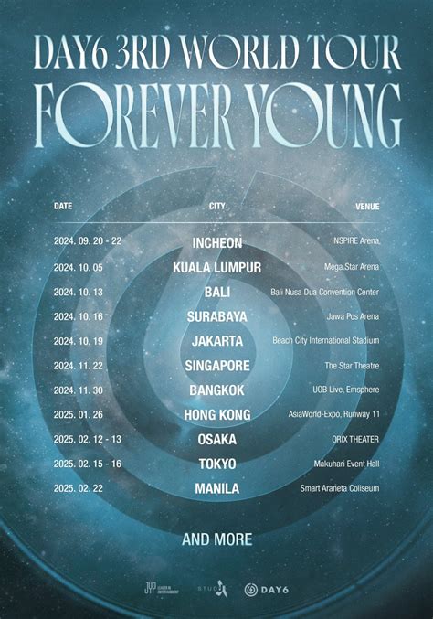 DAY6 Unveils The Dates And Venues For Their 3rd World Tour FOREVER