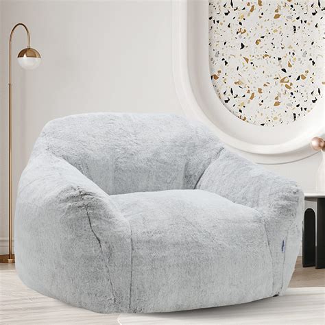 Buy HomguavaGiant Bean Bag Chair Sofa High-Density Foam Filled Sofa Chair Large Lazy BeanBag ...